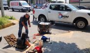 En Tlalnepantla, Edomex; Cuadrillas de OPDM continúan con limpieza de líneas de agua en el pueblo Los Reyes I.